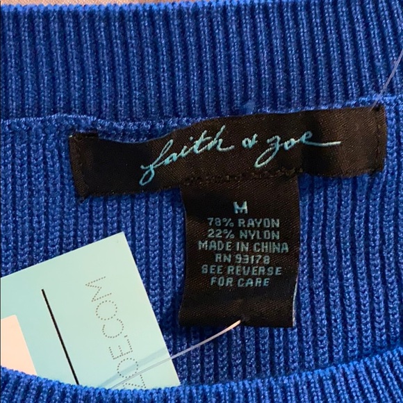 Faith & Zoe Sweater NWT - Picture 3 of 3